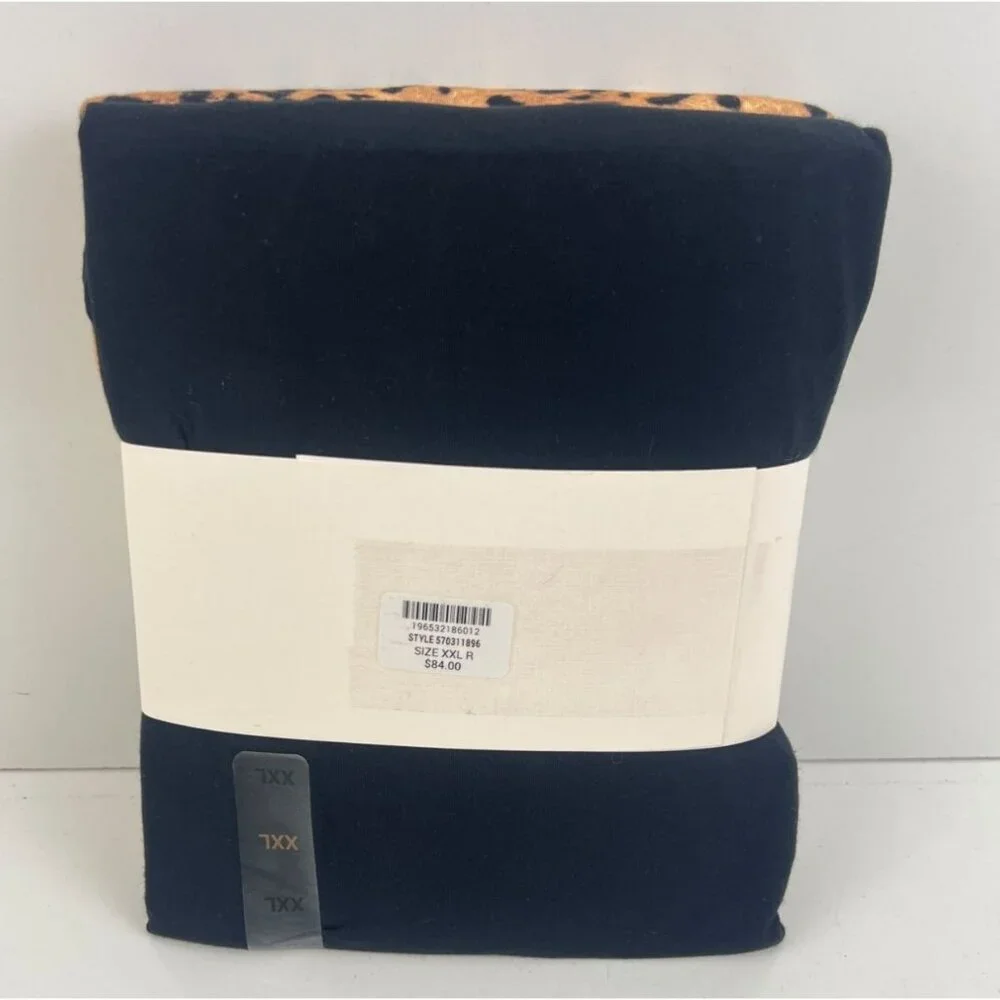 Soma Cool Nights Pajama Set Size XXL Black Animal Print Regular Length - Picture 6 of 7